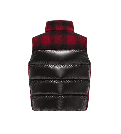 Laotari donsgilet zwart en rood