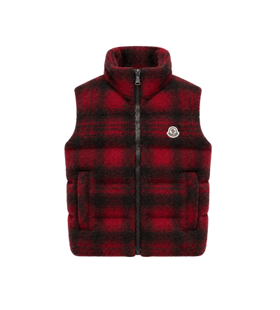 Laotari donsgilet zwart en rood