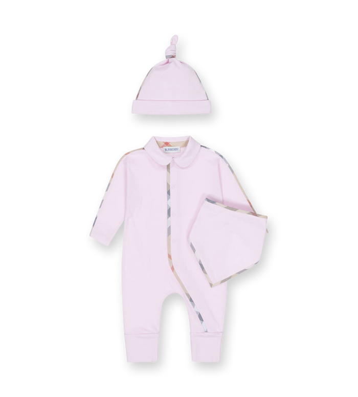 Baby Lotus Three-Piece Gift Set in Pink