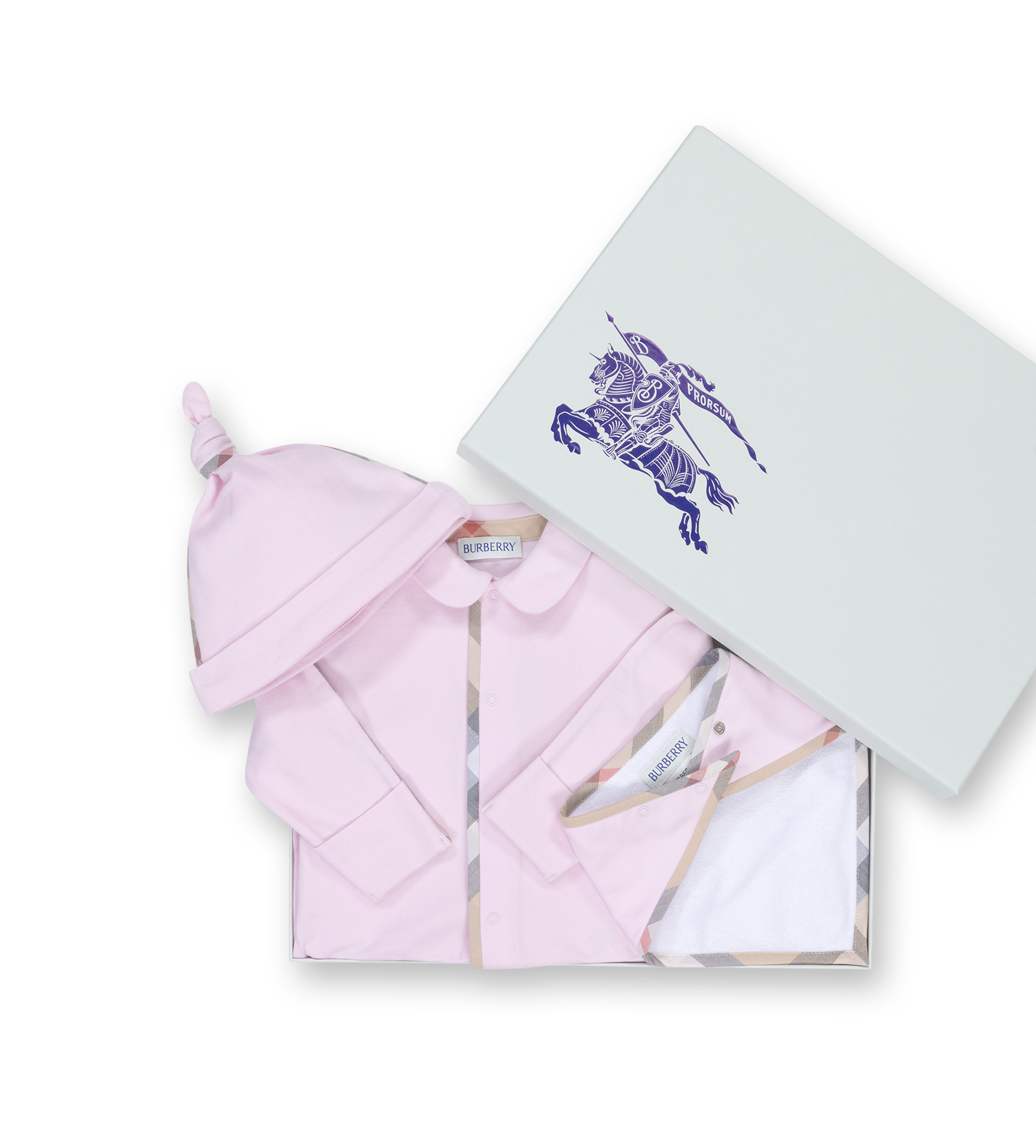 Burberry Lotus Three-Piece Gift Set in Pink (Baby)