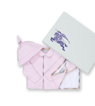 Baby Lotus driedelige cadeauset in roze