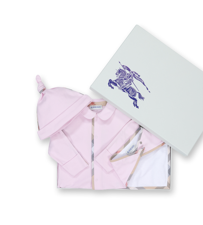 Baby Lotus Three-Piece Gift Set in Pink