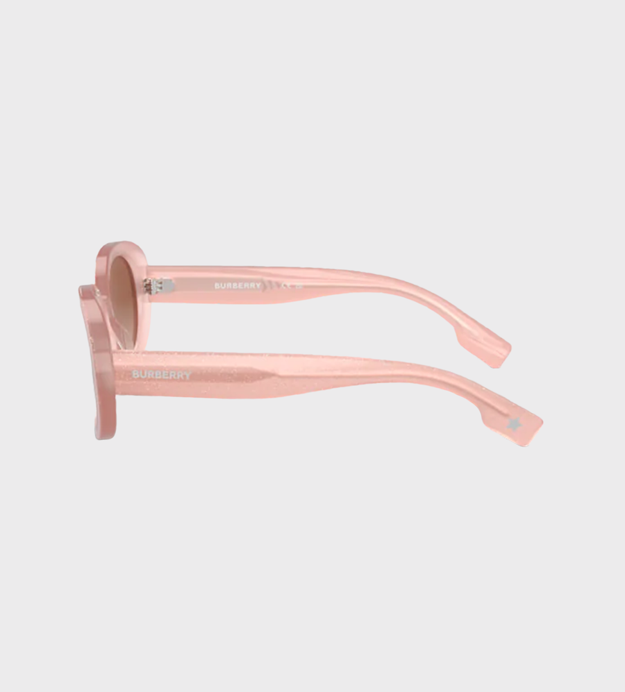 Oval Frame Sunglasses Glitter Pink