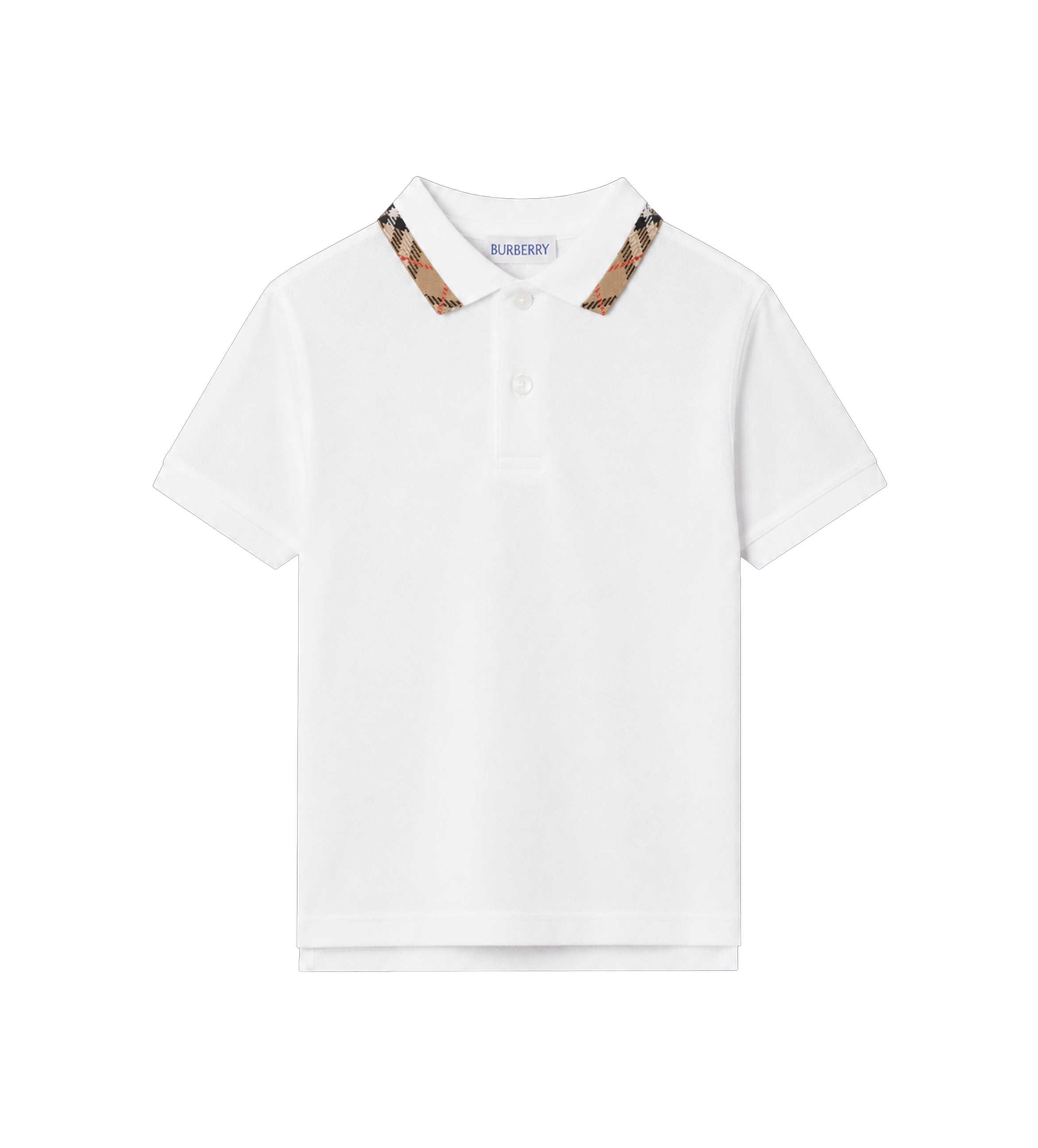 Baby Katoenen poloshirt met geruite kraag