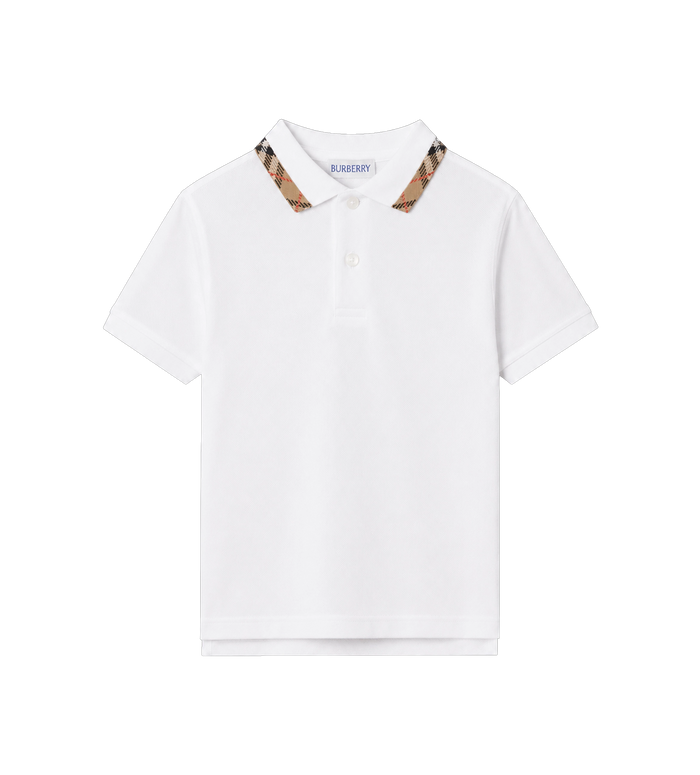 Baby Check Collar Cotton Polo Shirt