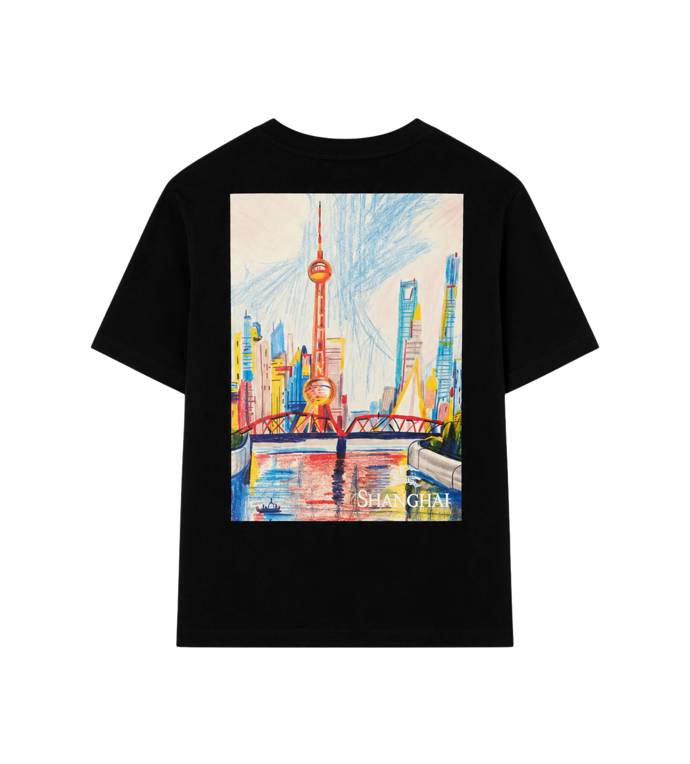 Baby Katoenen T-shirt met Shanghai-beer