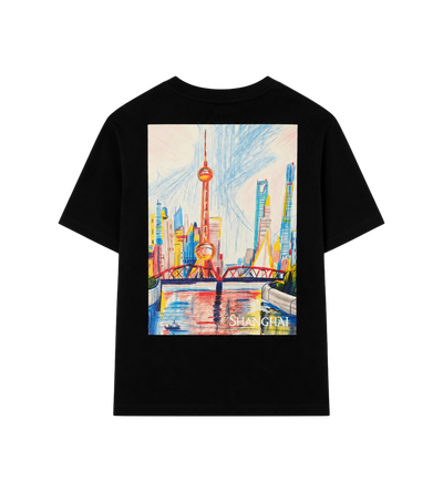 Baby Katoenen T-shirt met Shanghai-beer