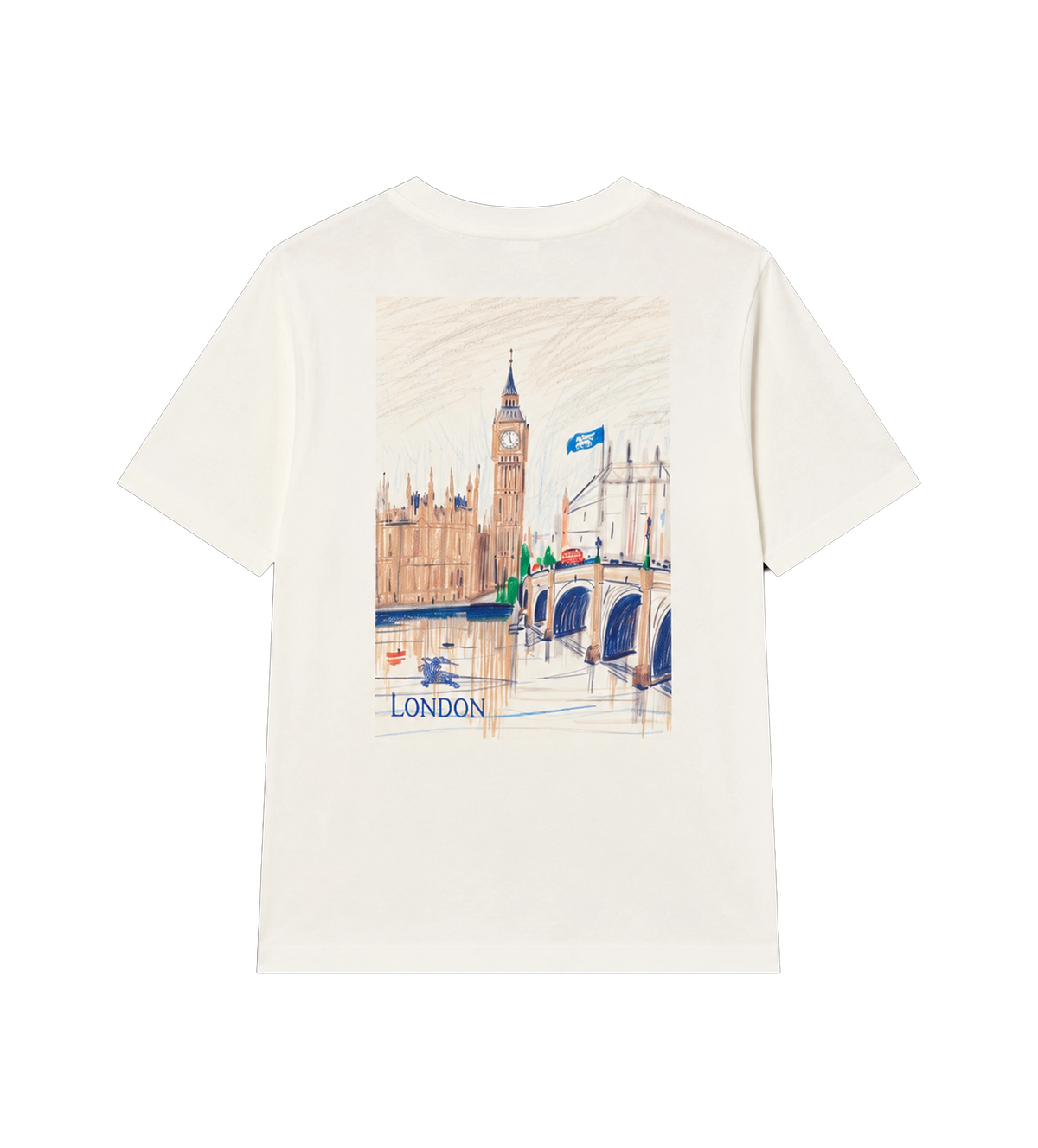 Baby Katoenen T-shirt met Londense beer