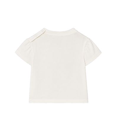 Baby Katoenen T-shirt met geruite strik