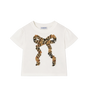 Baby Check Bow Cotton T-shirt
