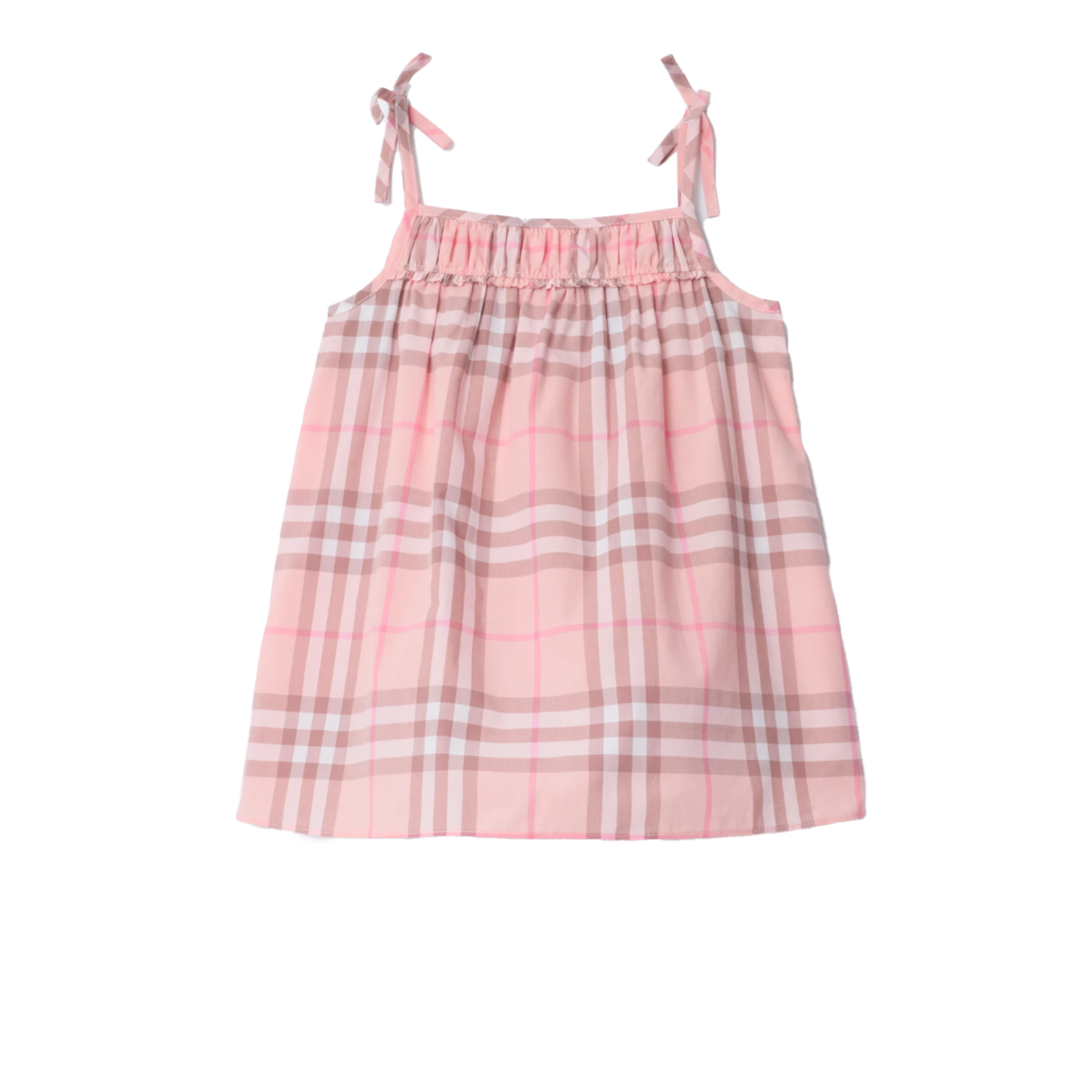 Burberry Check Cotton Dress with Bloomers in Peony Pink (Baby)