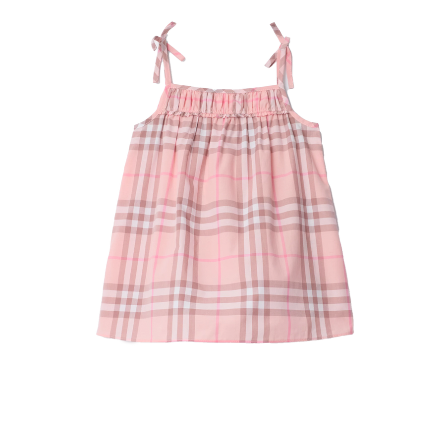 Burberry Check Cotton Dress with Bloomers in Peony Pink (Baby)