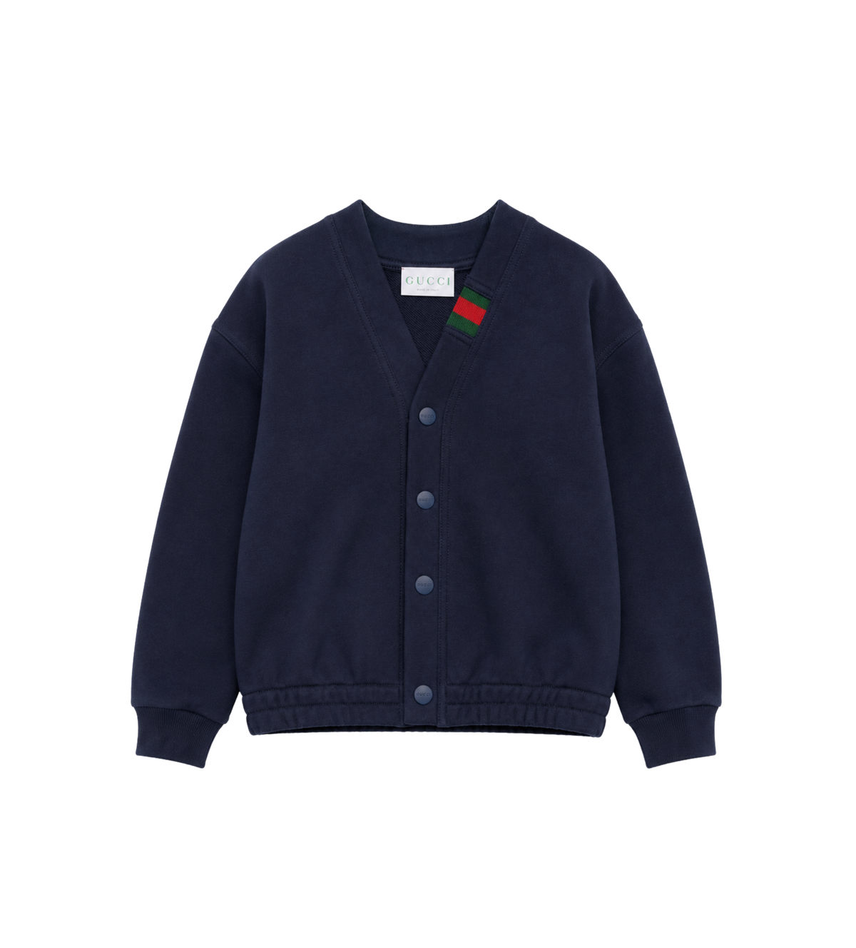 Baby Cardigan van Katoen Donkerblauw