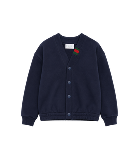 Baby Cardigan van Katoen Donkerblauw