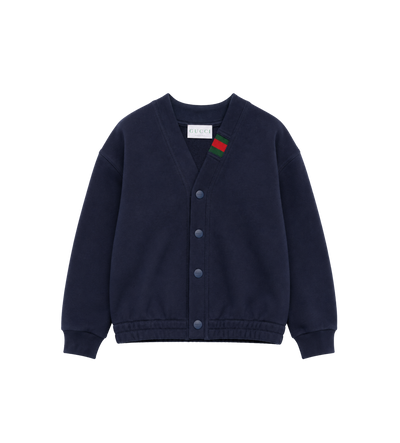 Baby Cardigan van Katoen Donkerblauw