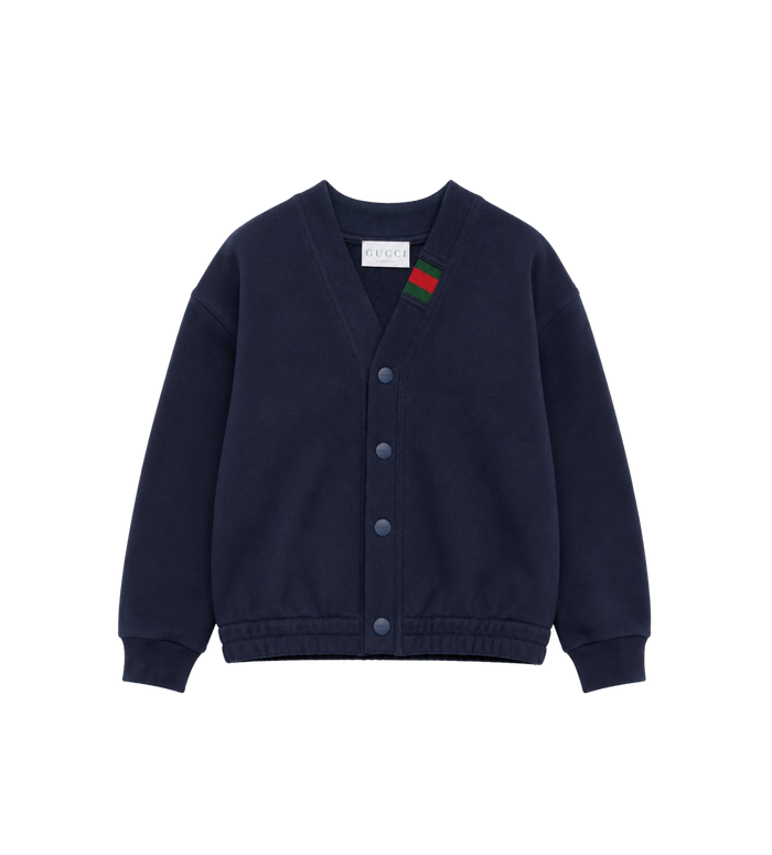 Baby Cardigan van Katoen Donkerblauw