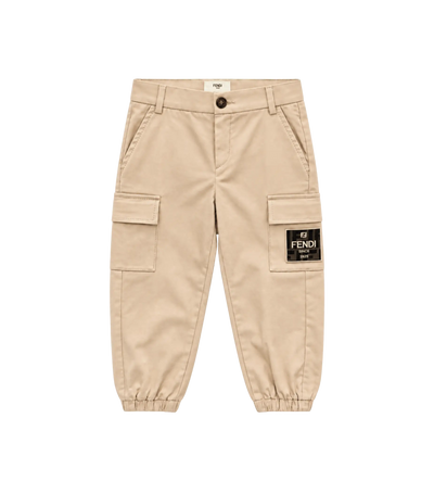 Kids cargo broek beige 