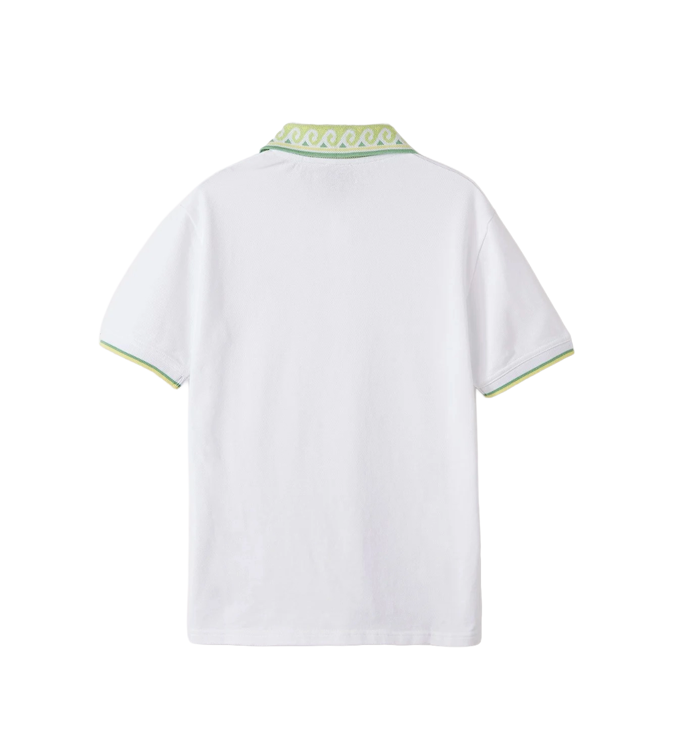Casablanca Kids Polo Shirt with Logo Patch in White