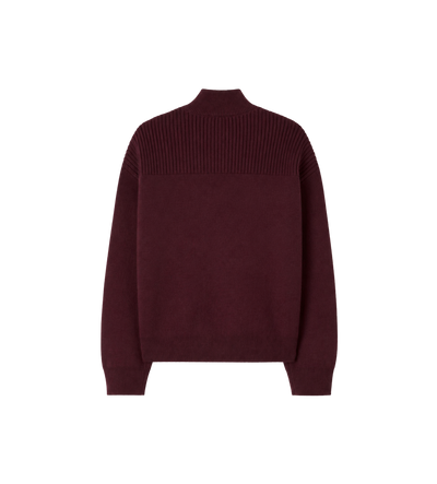 Kids Cotton & Cashmere Blend Sweater Burgundy