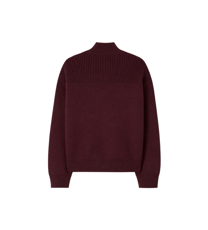 Kids Cotton & Cashmere Blend Sweater Burgundy