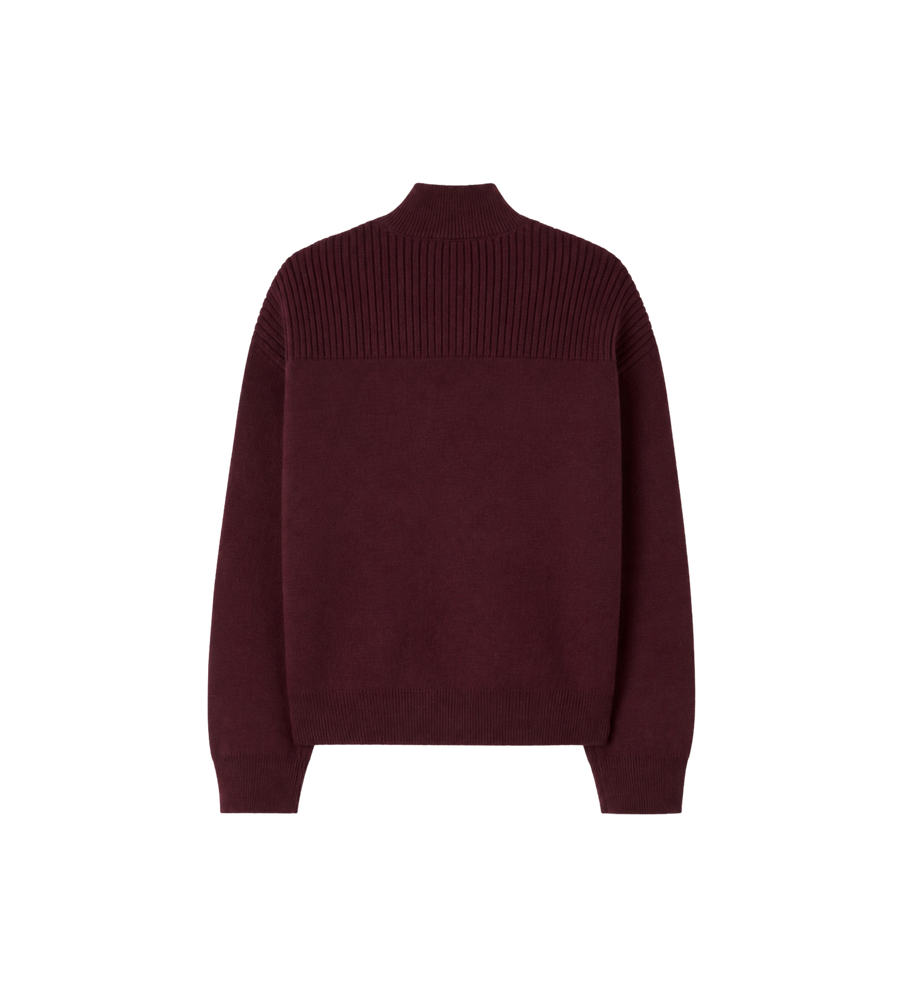 Kids Cotton & Cashmere Blend Sweater Burgundy