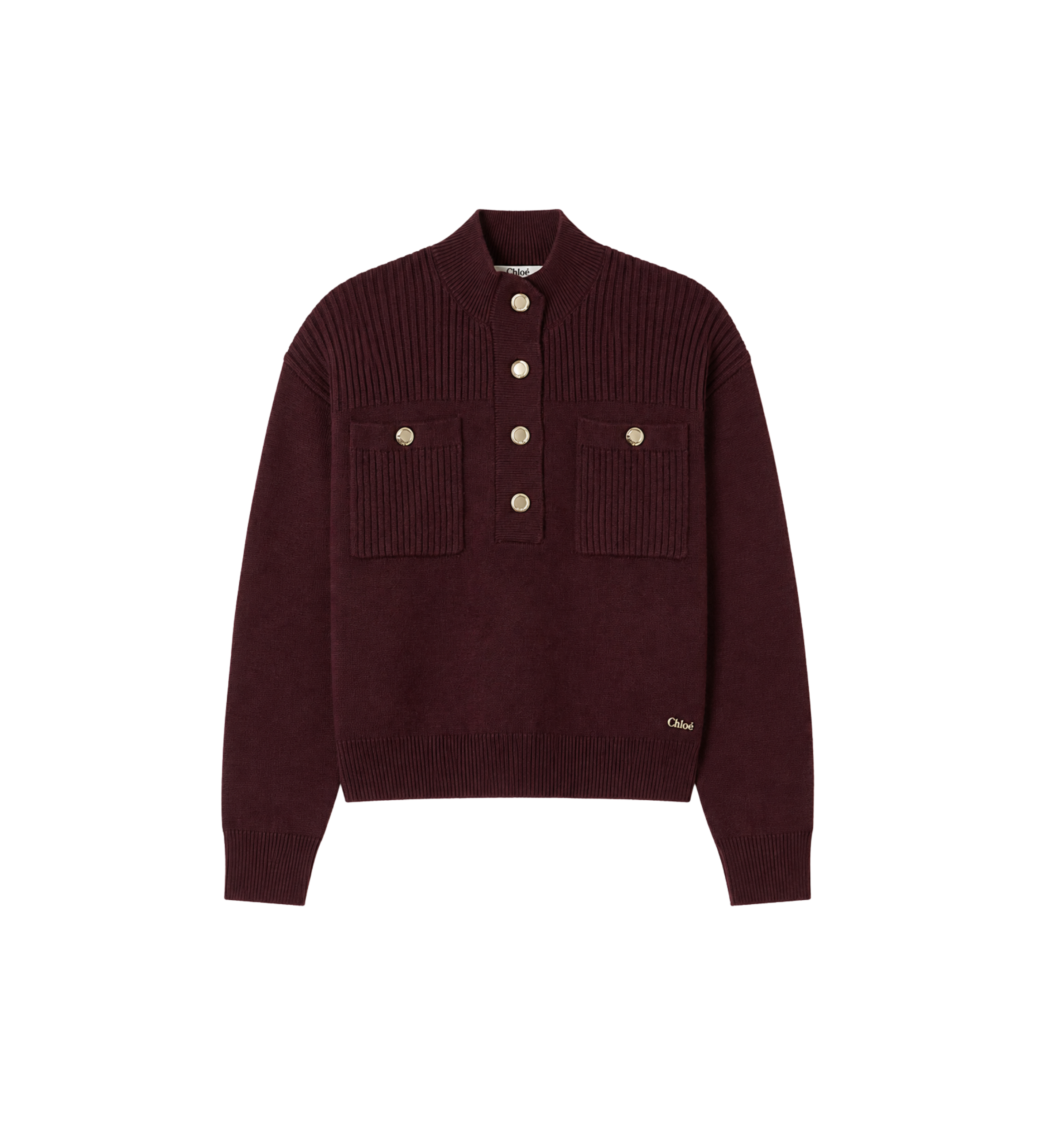 Kids Cotton & Cashmere Blend Sweater Burgundy