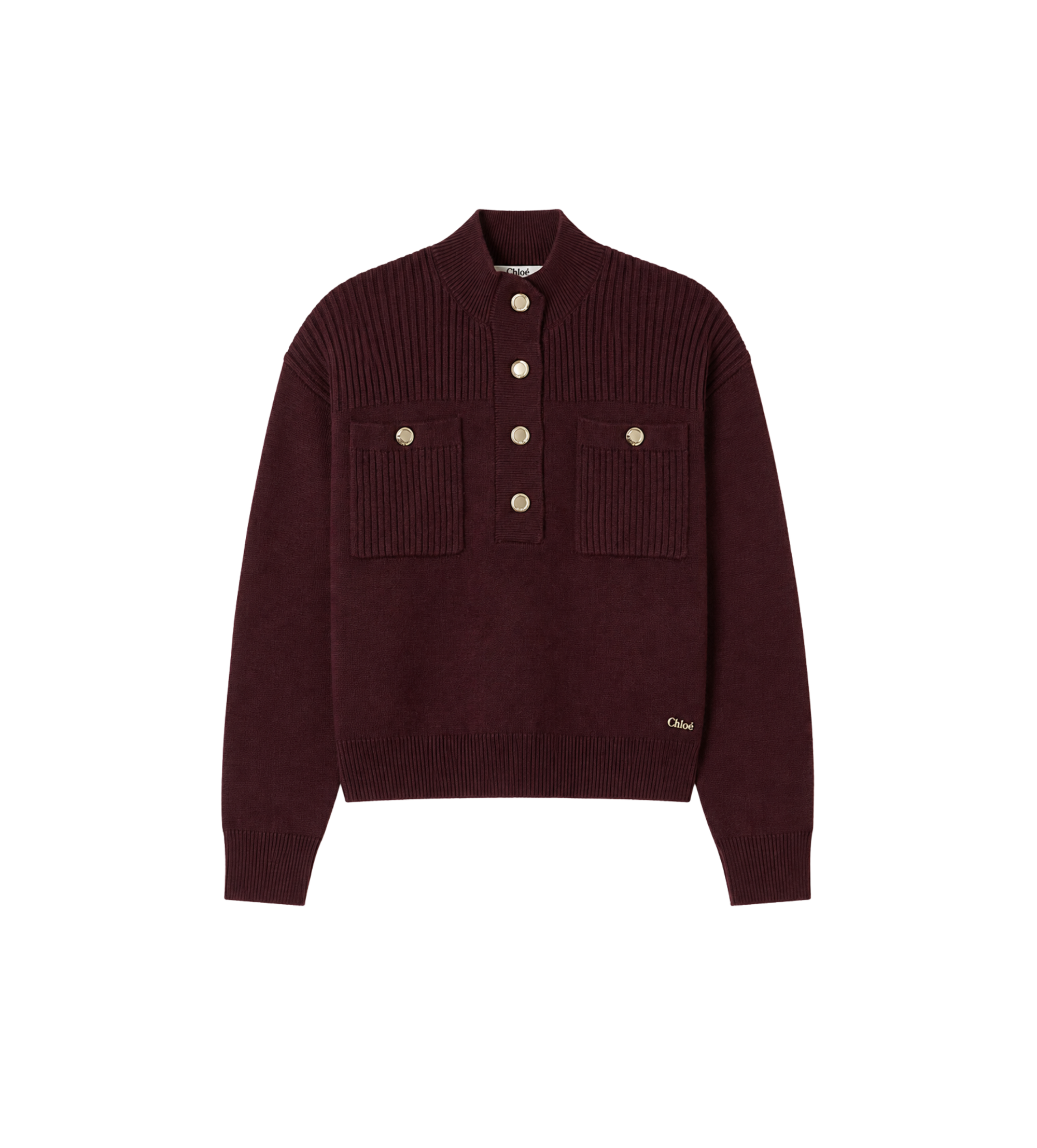 Kids Cotton & Cashmere Blend Sweater Burgundy