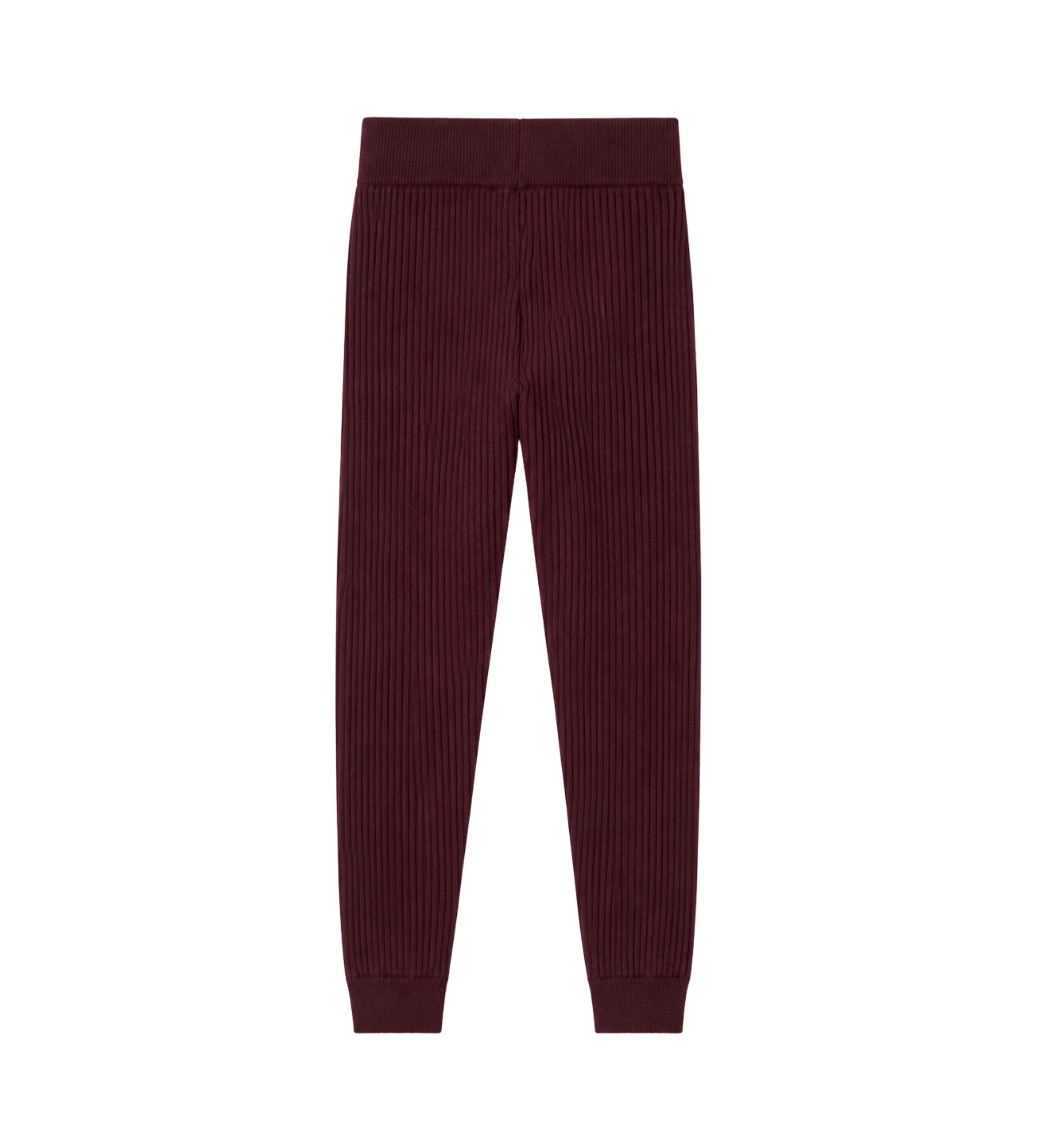 Kids Cotton & Cashmere Blend Pants Burgundy