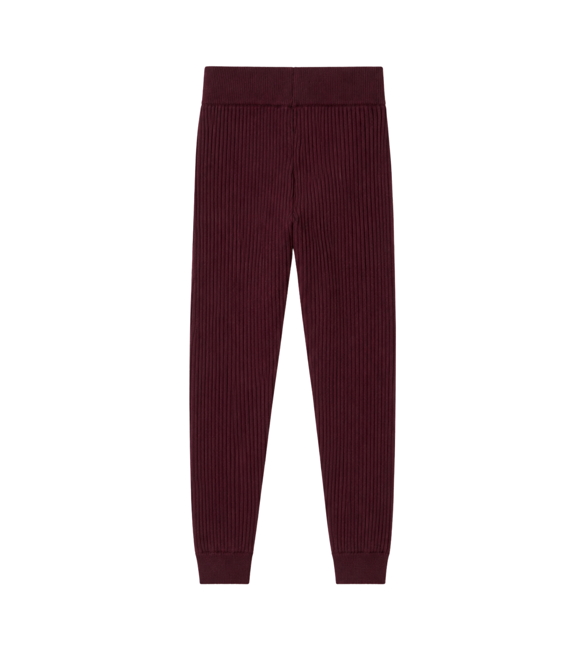 Kids Cotton & Cashmere Blend Pants Burgundy