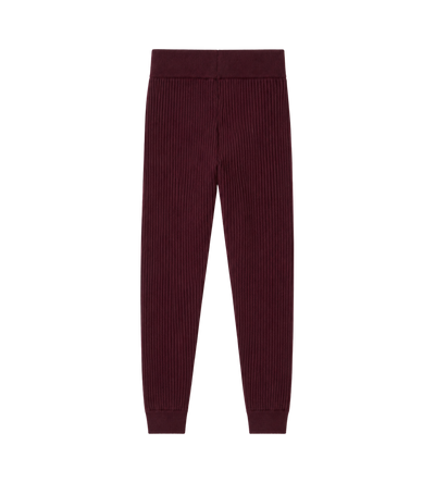 Kids Cotton & Cashmere Blend Pants Burgundy