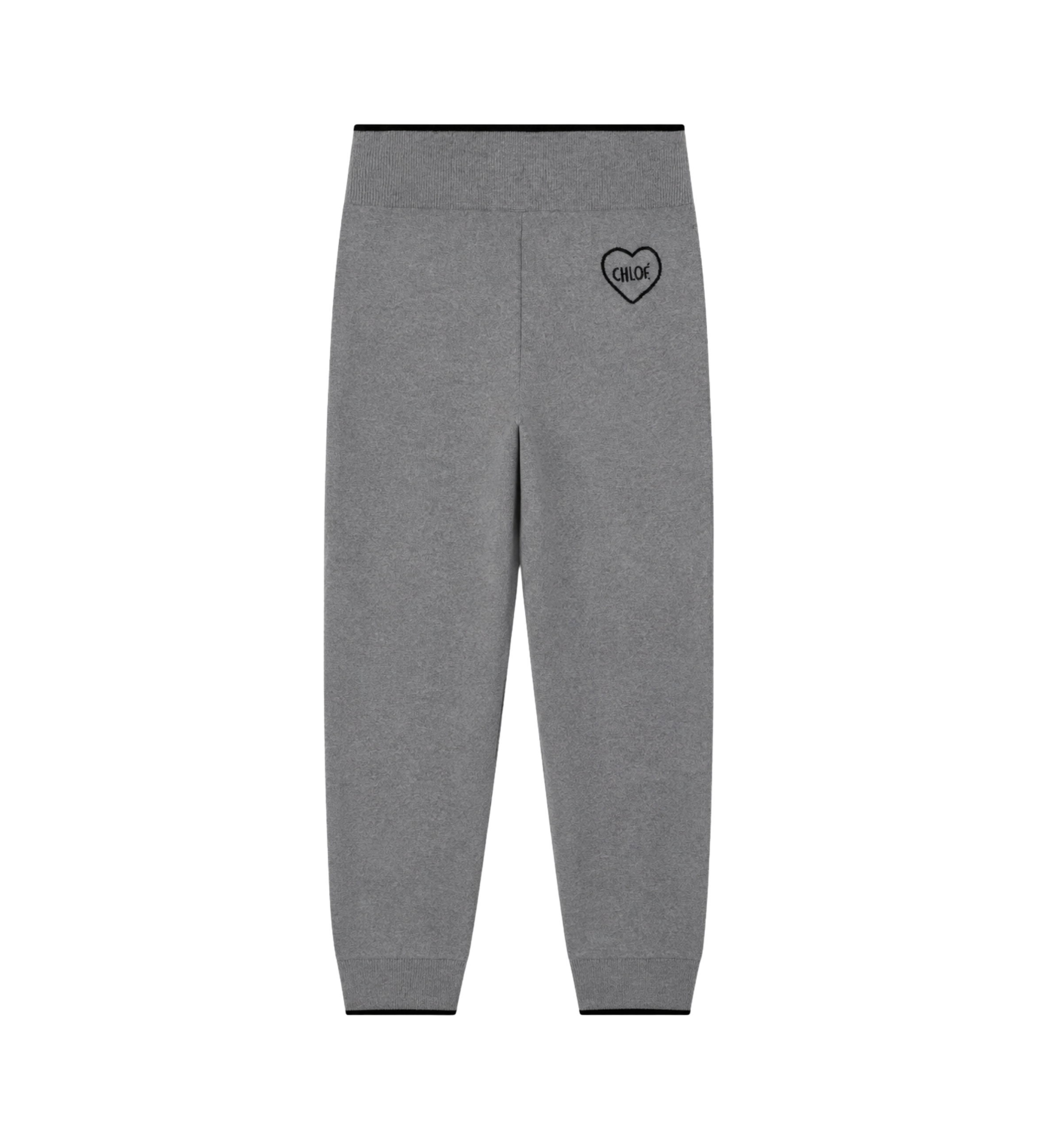 Kids Knitted Track Pants Grey