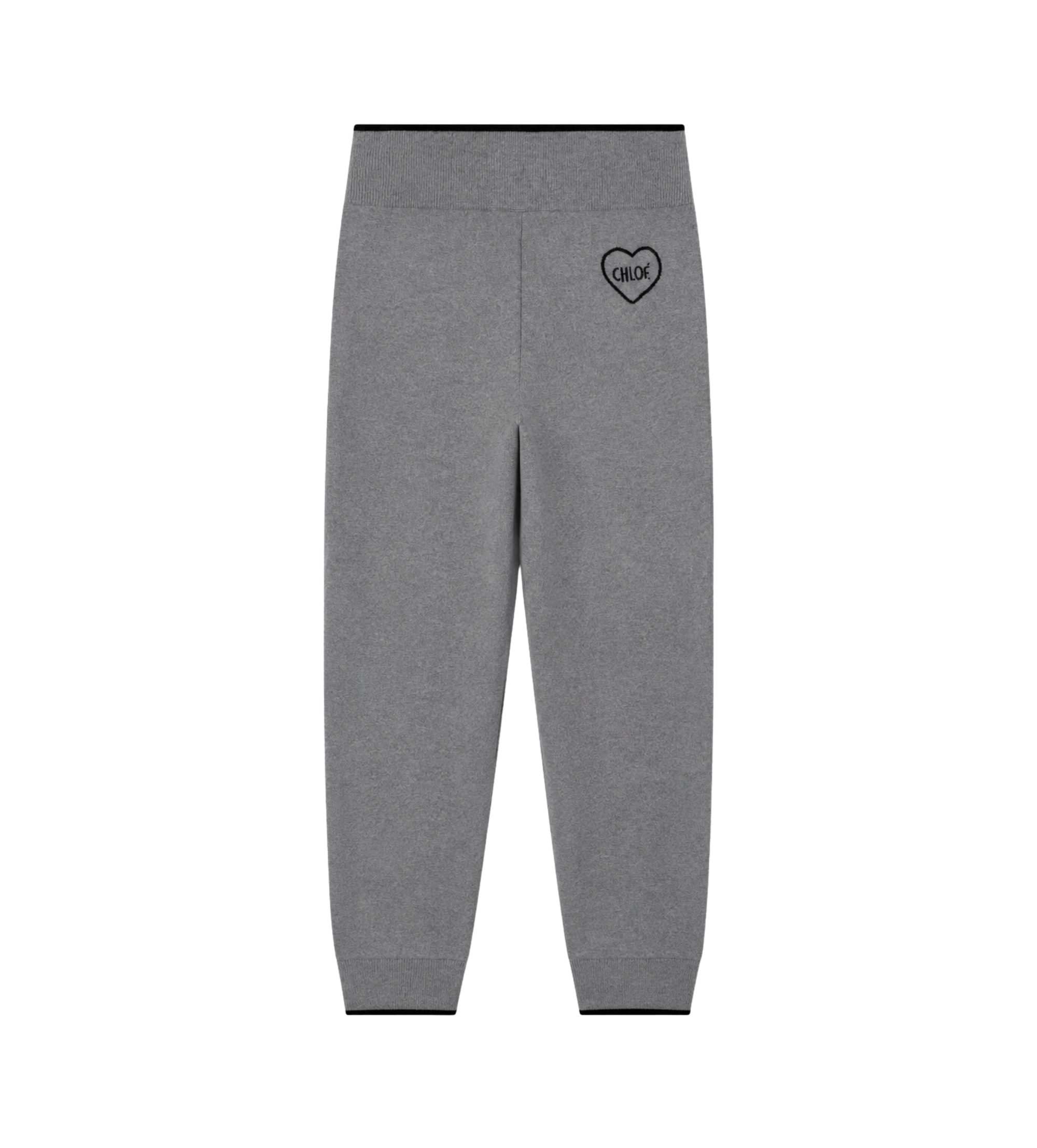 Kids Knitted Track Pants Grey