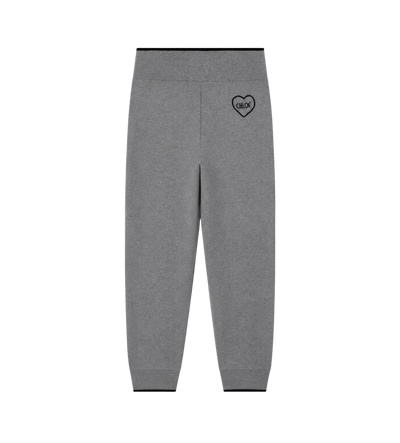 Kids Knitted Track Pants Grey