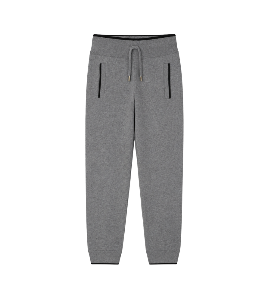 Kids Knitted Track Pants Grey