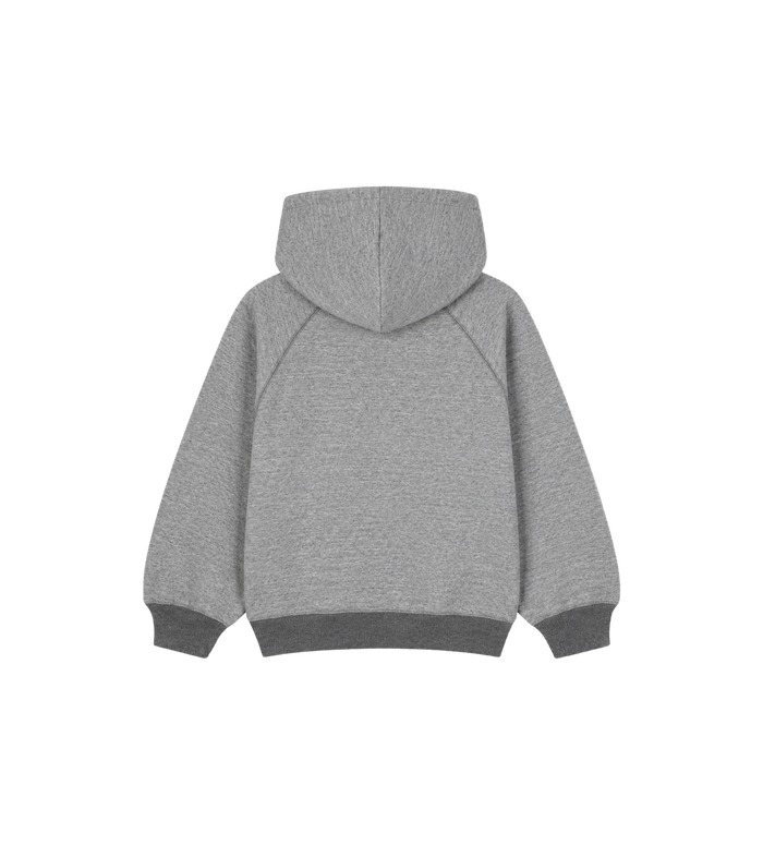Kids Logo Raglan Sleeve Hoodie Grey