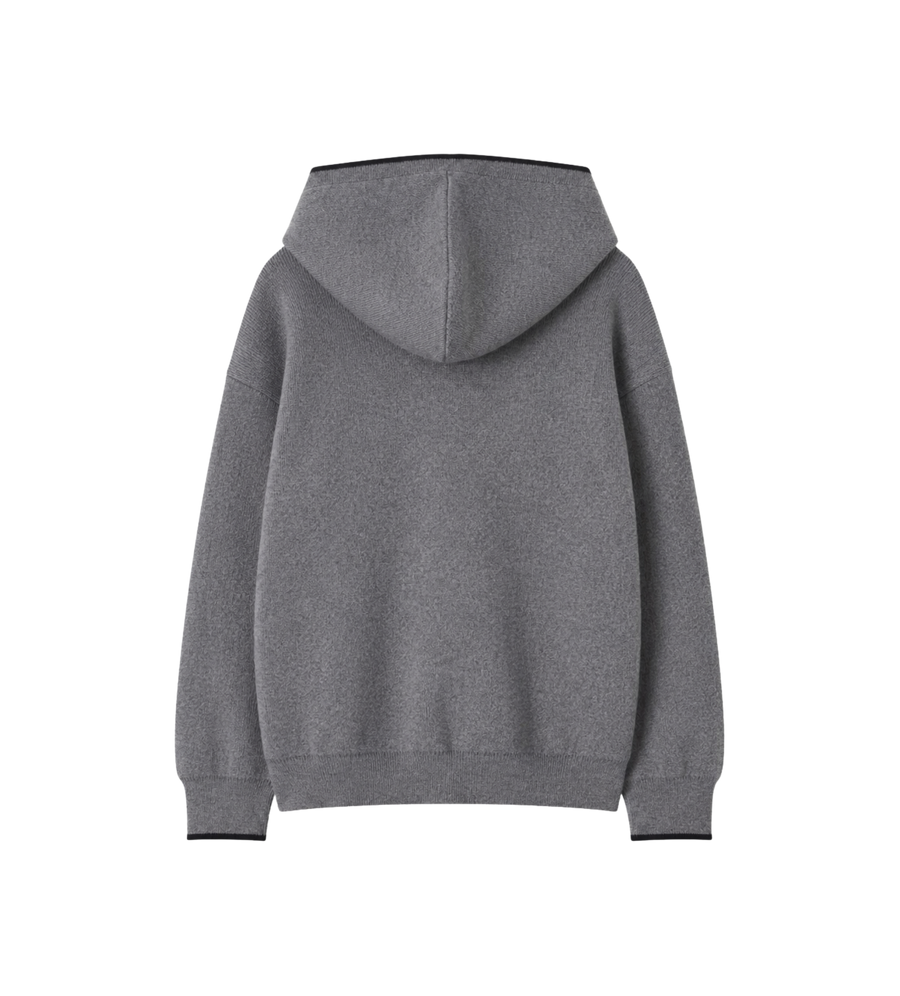 Kids Logo Wool Cardigan Grey