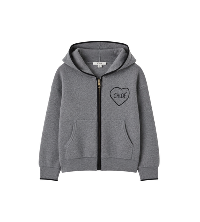 Kids Logo Wool Cardigan Grey