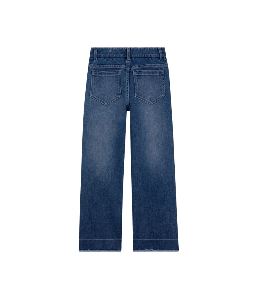Chloé Jeans met logoplaquette voor kinderen in blauw