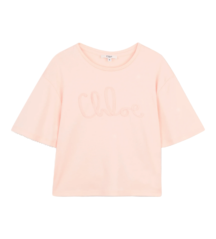 Chloé Short Sleeve T-Shirt in Pink