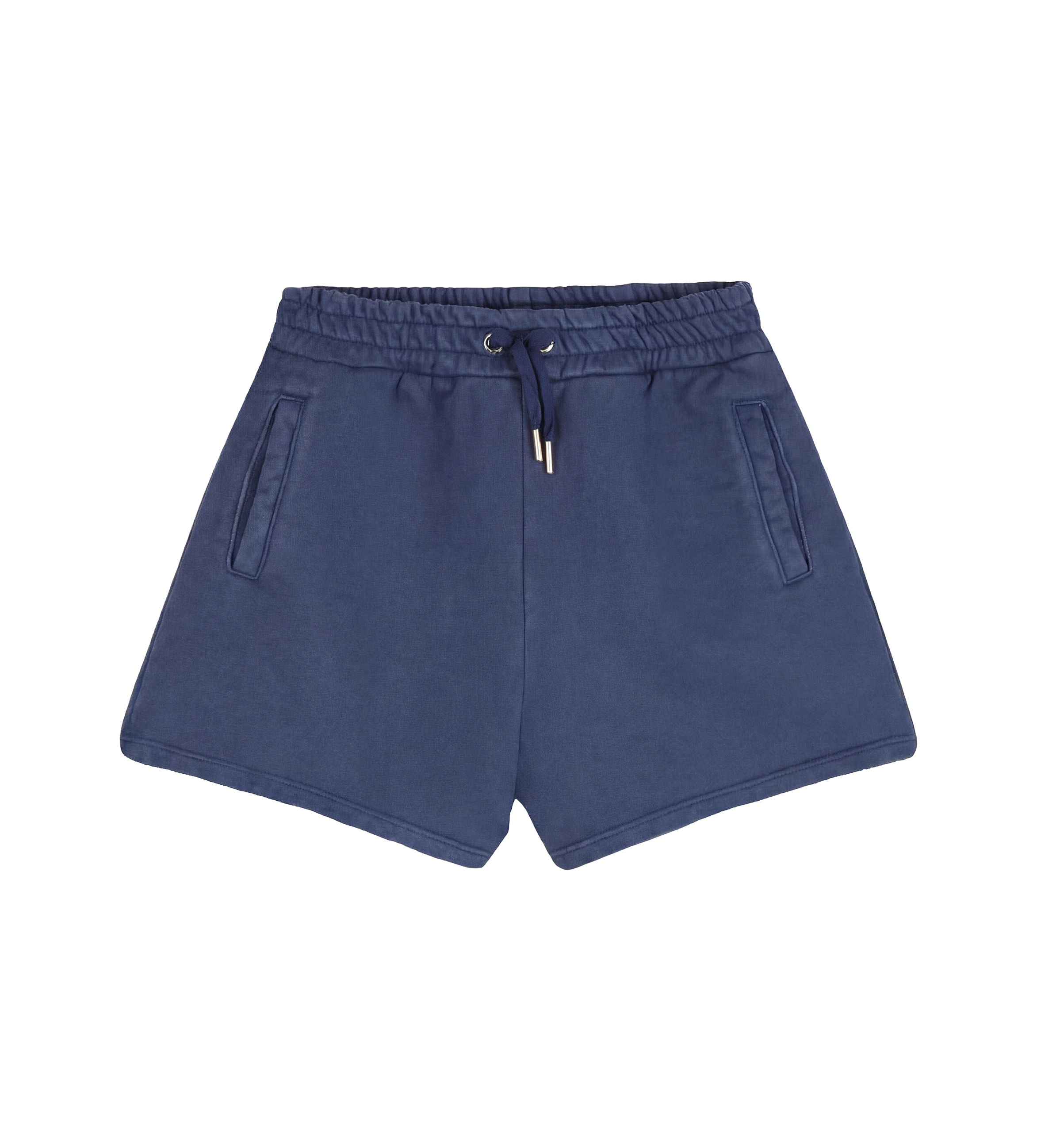 Chloé Kids Embroidered Drawstring Shorts in Navy