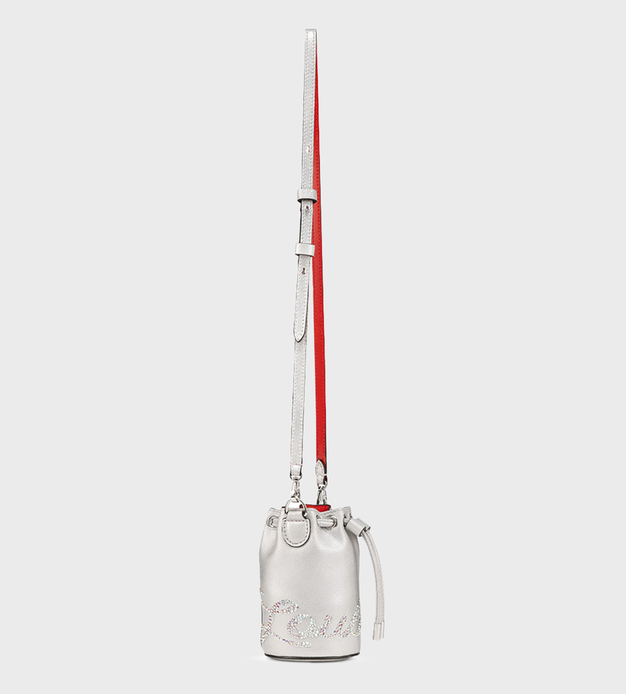 Marie Jane Embellished Bucket Bag Silver
