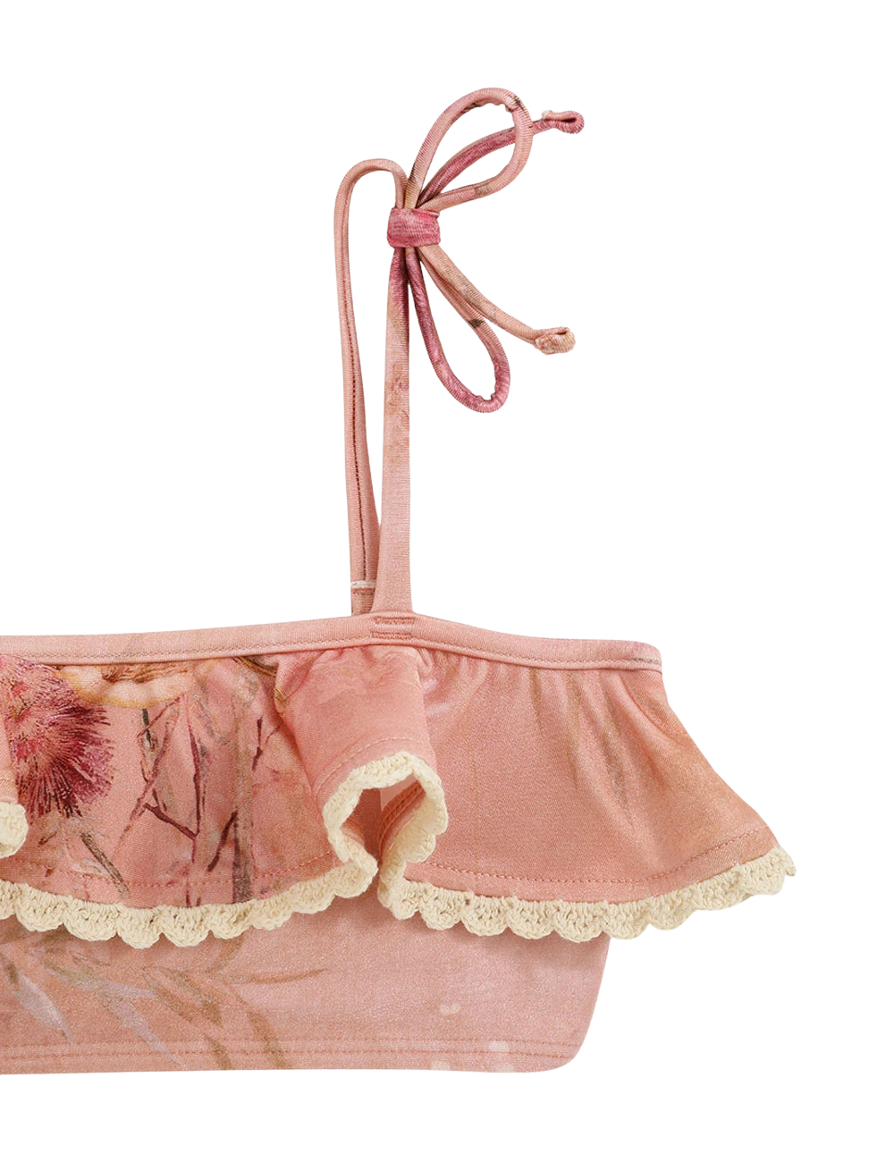 Zimmermann Cascadian Trim Bikini in Pink Botanical Floral (Kids)