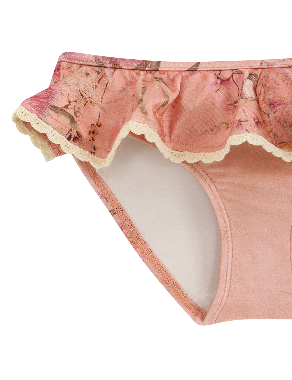 Zimmermann Cascadian Trim Bikini in Pink Botanical Floral (Kids)