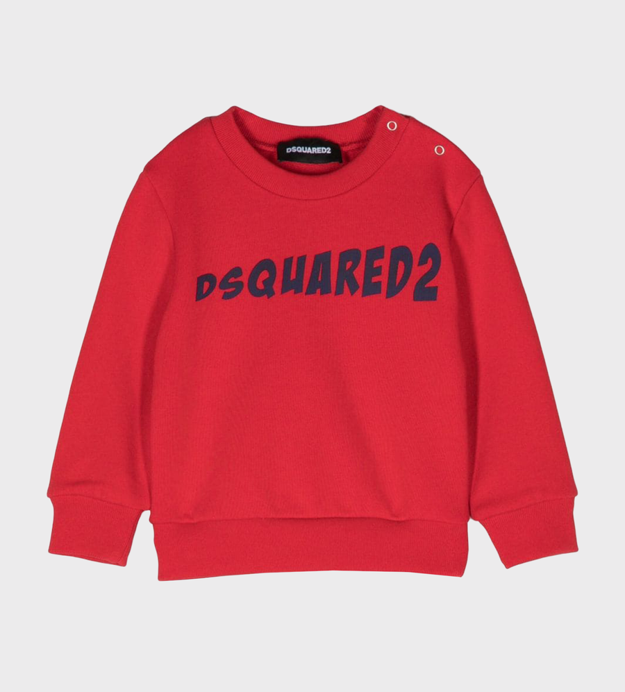 Baby Logo-Print Sweatshirt Red