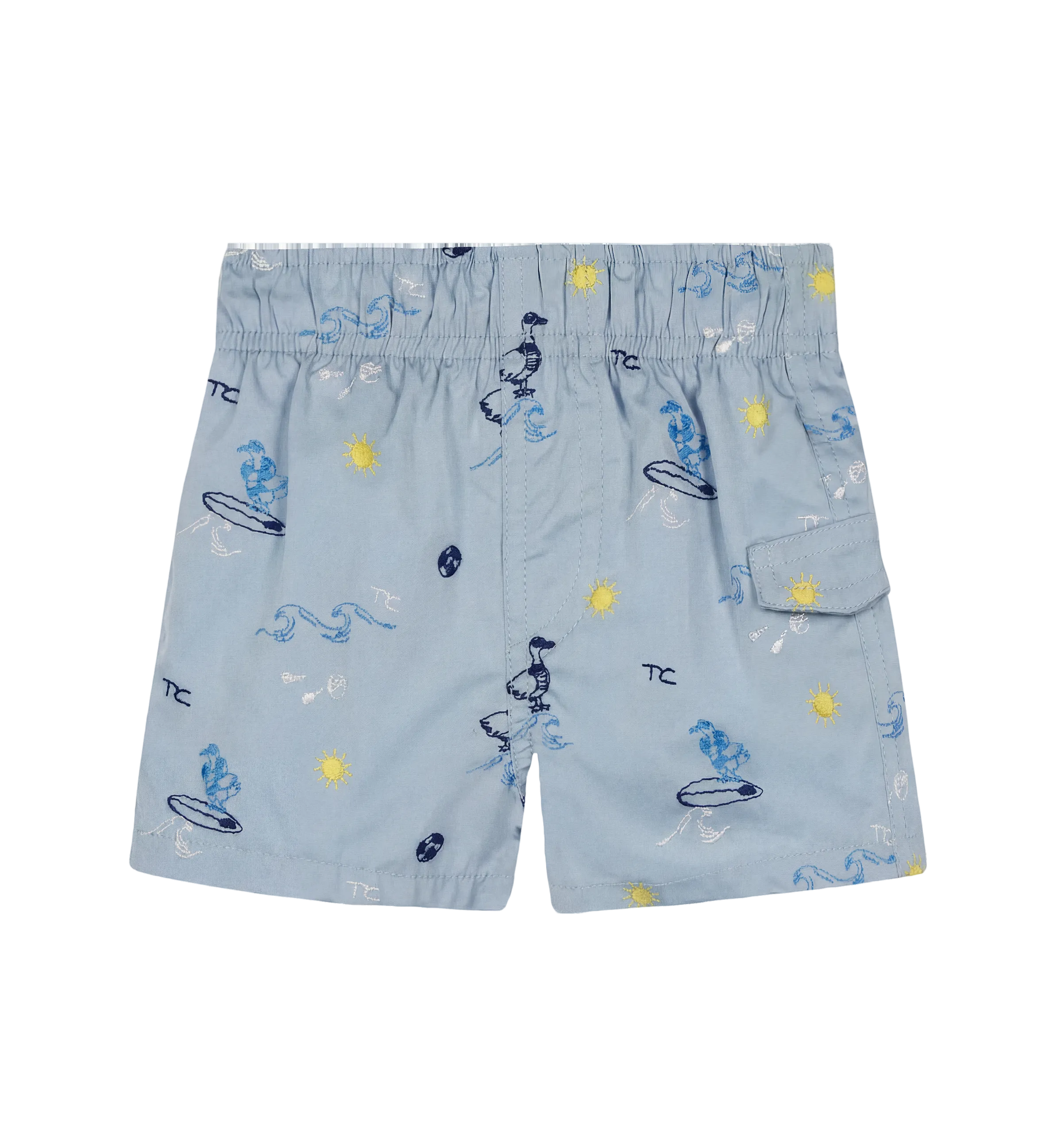 Tartine et Chocolat Baby Seaside Swim Shorts in Blue Cloud