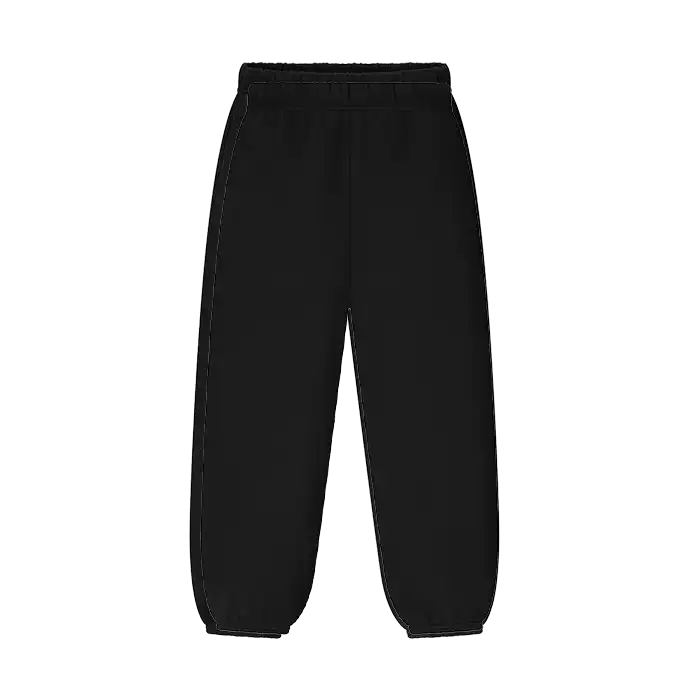 Essentials Classic Fleece Sweatpants in Jet Black (Kids)