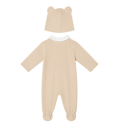 Baby Playsuit & Hoedenset Beige