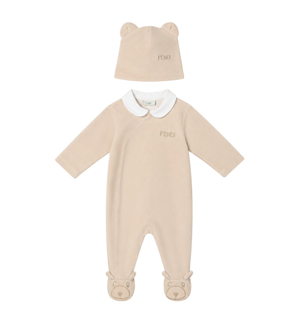 Baby Playsuit & Hoedenset Beige