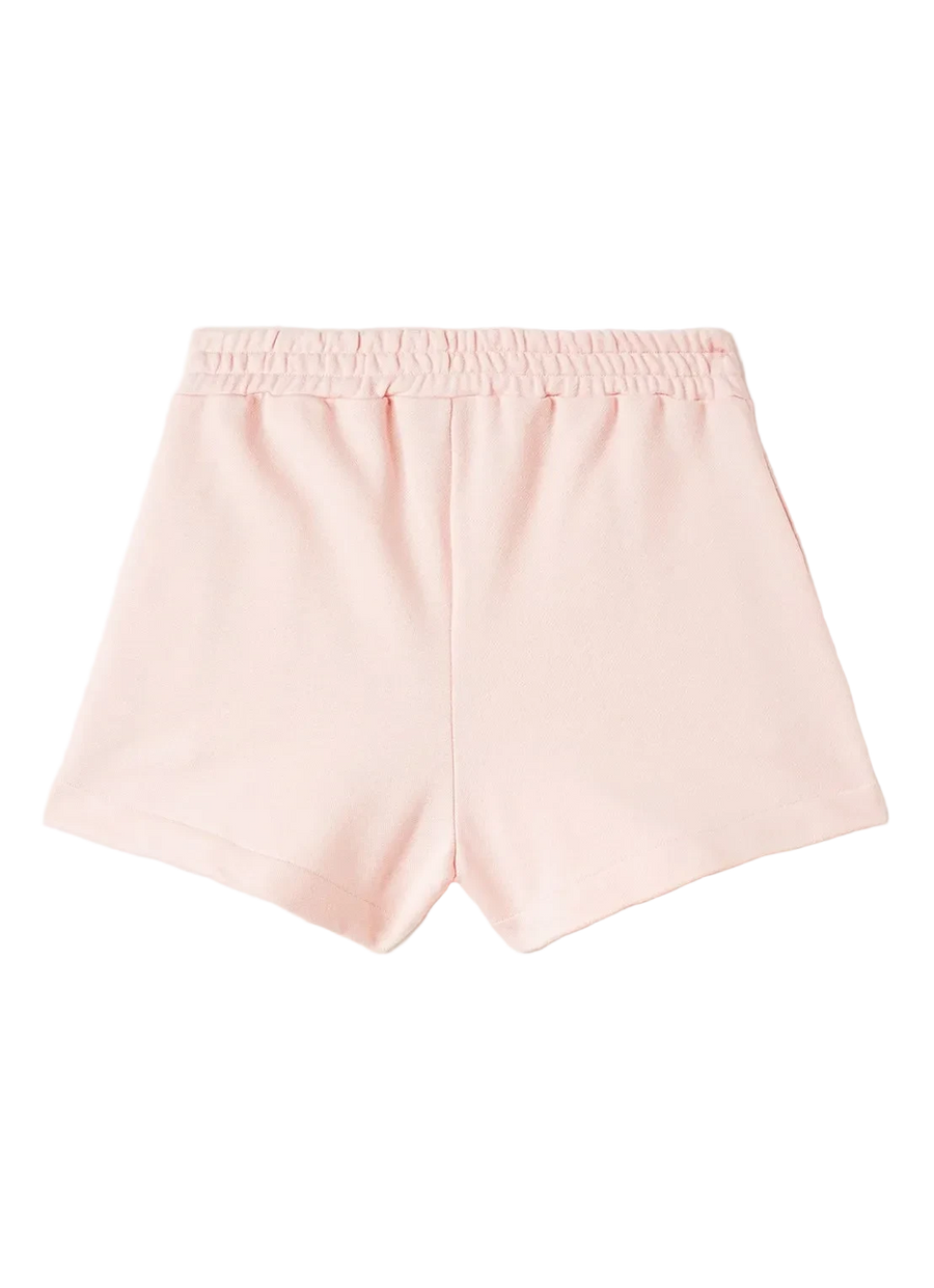 Fendi Felpa Logo Shorts in Light Pink