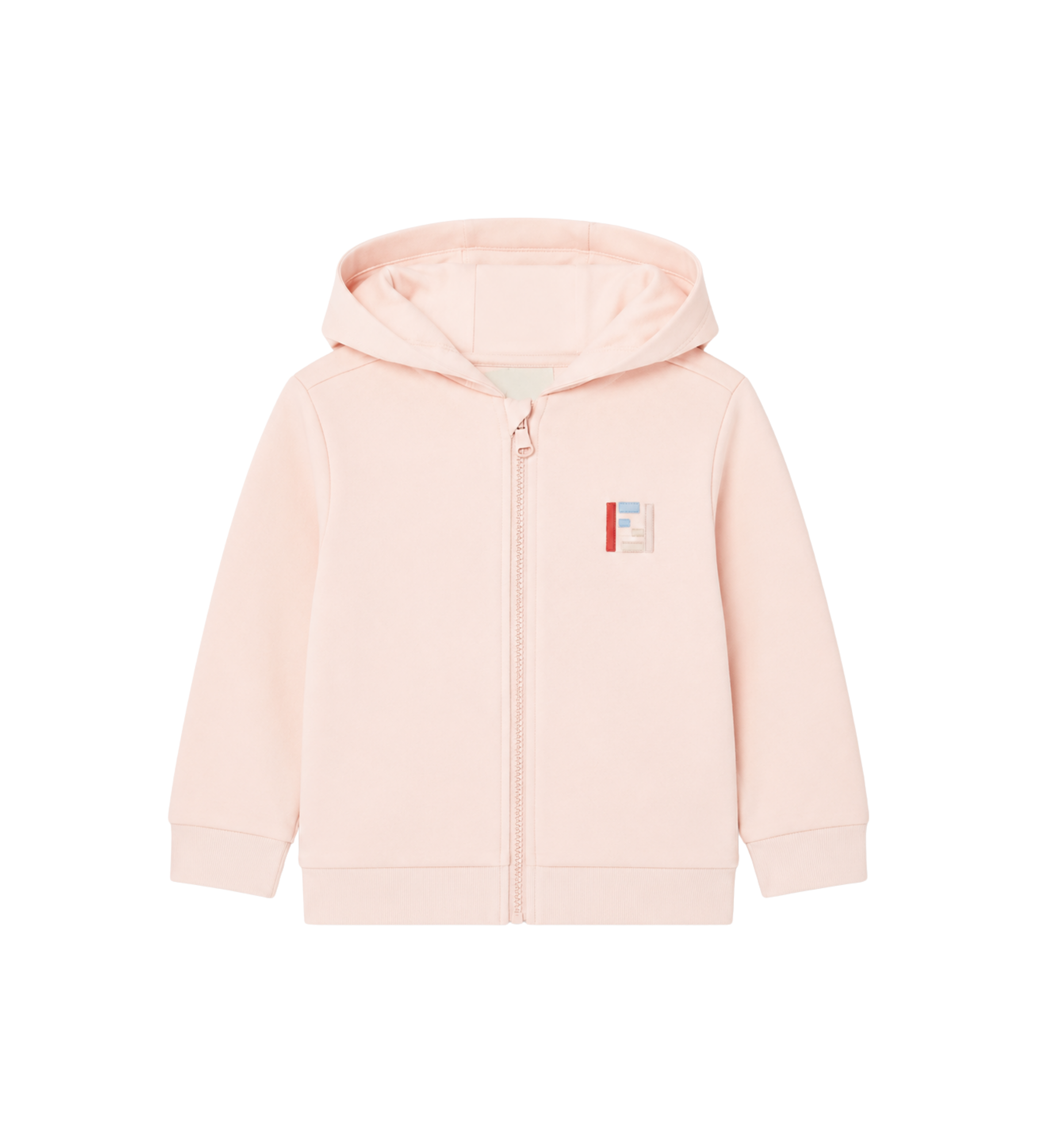 Baby Logo Embroidered Zip-Up Hoodie